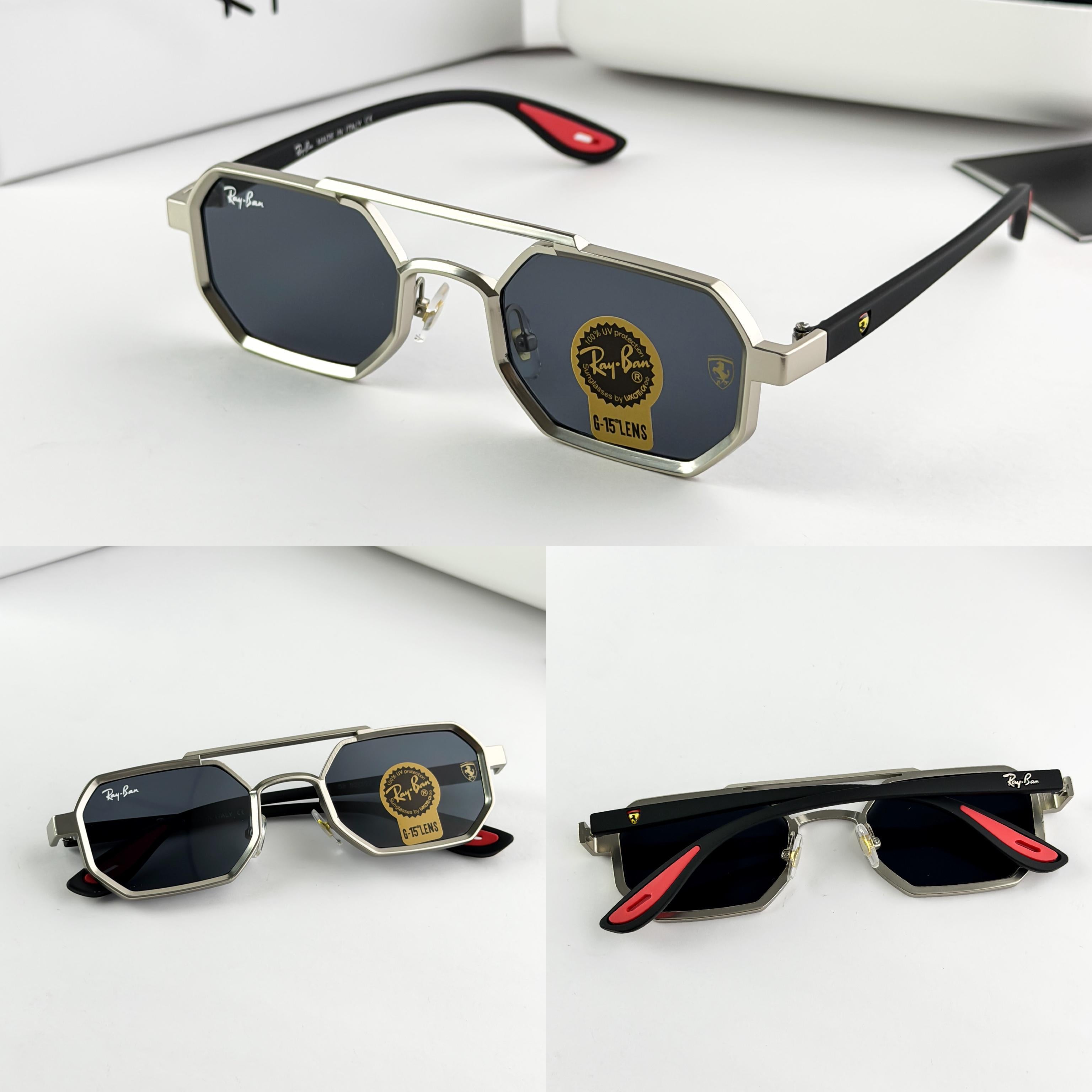 *RA_YBAN 05 SILVER BLACK