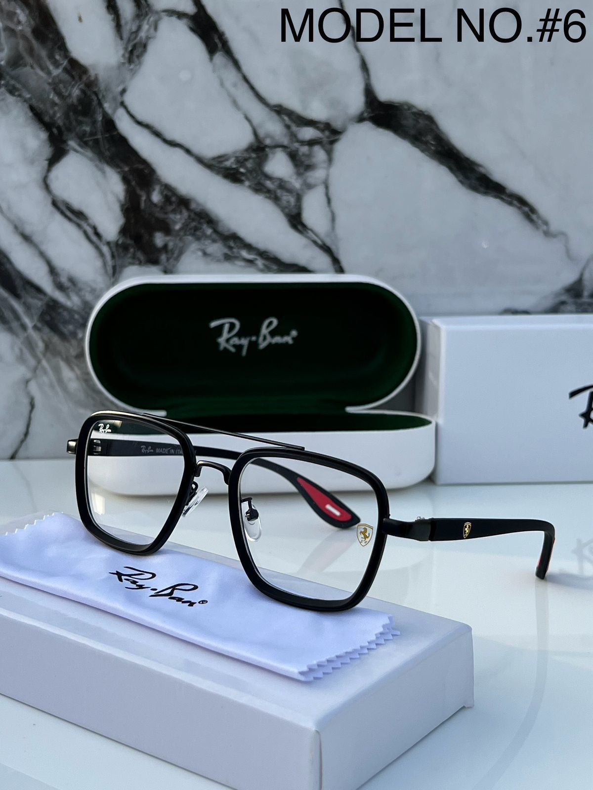 *Ra_yban 06 black plano*